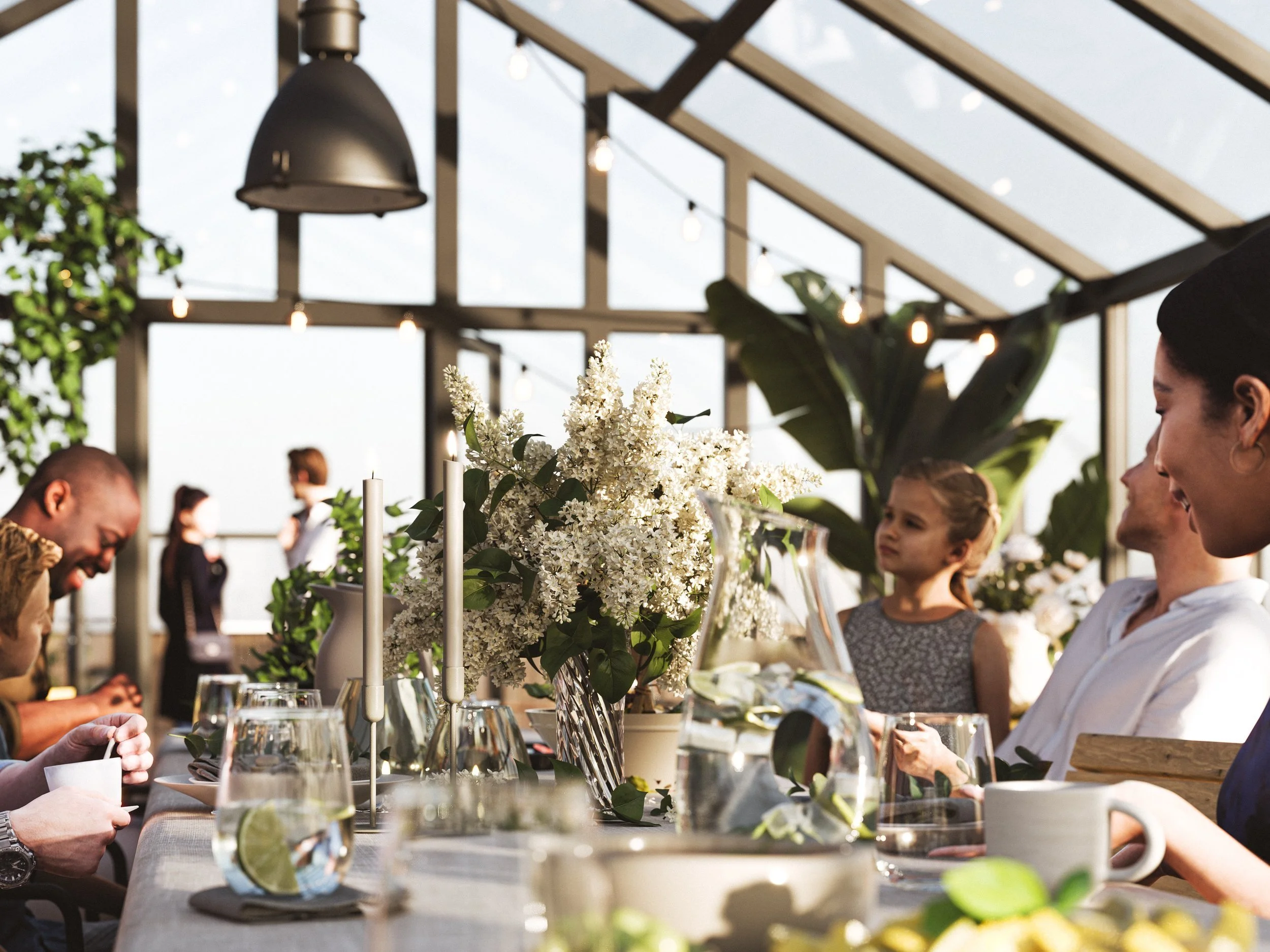  Nåbo er opptatt av å skape gode hjem og nabolag der du vil og kan bo lenge. Illustrasjon fra boligprosjektet Gartnerihagen i Vestby. 